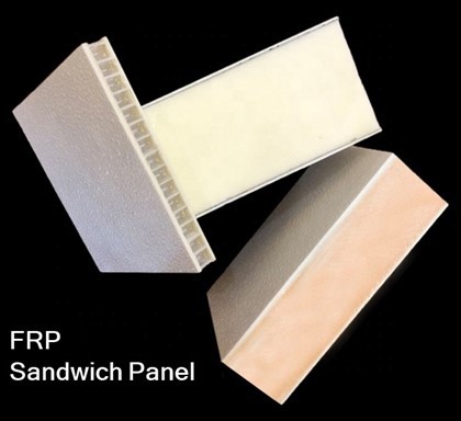 Panel Komposit Sandwich Gentian Kaca Licin Untuk Karavan